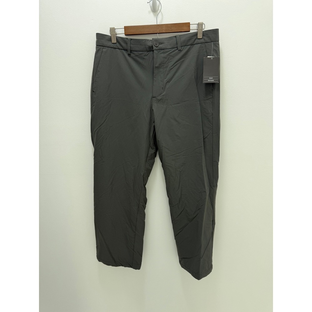 GapFit Drive Performance Khakis Mens 34x28 Gray Water Resistant Stretch Pants